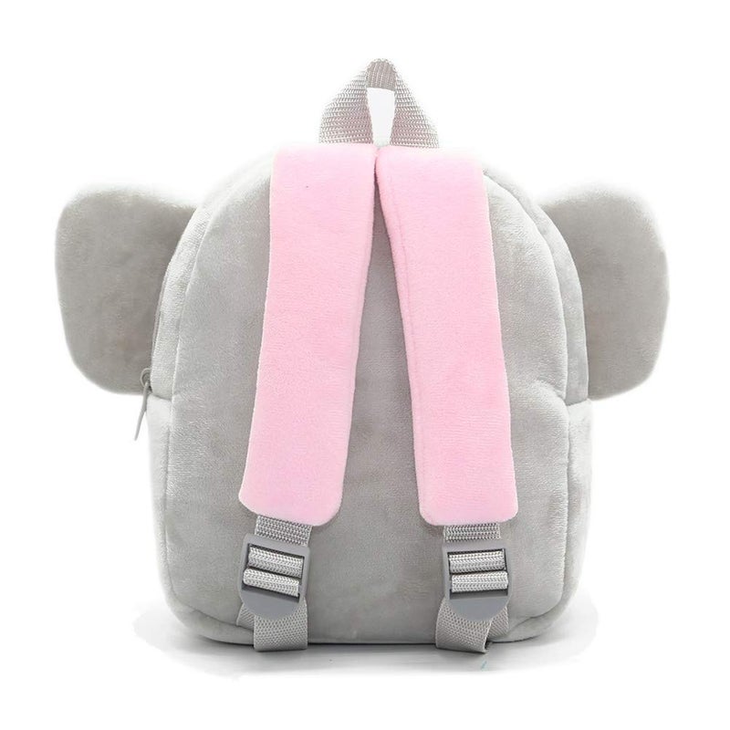 NICE CHOICE Cute Toddler Backpack Toddler Bag Plush Animal Cartoon Mini Travel Bag for Baby Girl Boy 2-6 Years(Grey Elephant) - Image 4